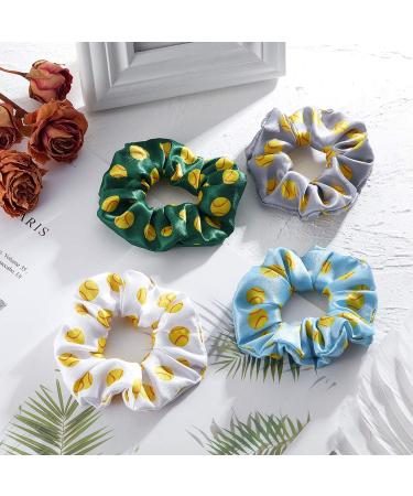 Willbond Softball Hair Scrunchies - Set of 8 Elastic Sport Hair Bands for Girls, Women, Players, Coaches, and Teams - Buy Online on GoSupps.com