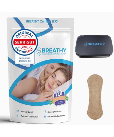 120 nose plasters against snoring (anti -snoring nose paving better) nose strips against snoring nose strips improve your breathing tapestated regeneration (120x brown)