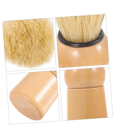 Premium Wooden Beard Brush with Pig Bristle | Men's Shaving Foaming Brush & Hairdressing Tool - Perfect for Salons and Personal Use - Buy Online on GoSupps.com
