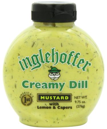 Inglehoffer Creamy Dill Mustard, 9.75 Oz Squeeze Bottle 9.75 Ounce (Pack of 1)