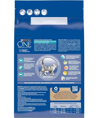 PURINA ONE Bifensis Special Indoor Sterilized Cat | Trout and Whole Grain Dry Food for Adult Cats | 3kg Bag - Buy Online on GoSupps.com