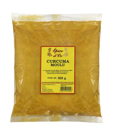 Ground Turmeric 500g - Golden Spice, Pure and Natural, Vegan, No Dyes, No Additives or Preservatives.
