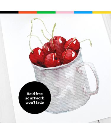 Art-N-Fly Watercolor Paper Pad 9x12 30 Sheets - Cold Press Watercolor Sketchbook for Painting, Drawing, Mixed Media - 140 lb Heavyweight Paper for Artists and Kids - Buy Online on GoSupps.com