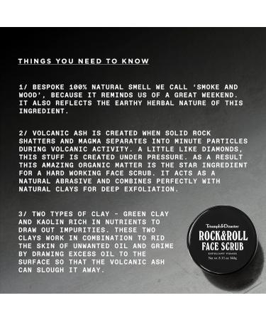 Triumph & Disaster Rock & Roll Facial Peeling - Volcanic Ash & Green Clay - Natural Blackhead Remover - Nourishing Facial Treatment 145g - Buy Online on GoSupps.com