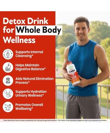Herbal Clean Qcarbo16 Same-Day Detox Cleanse Drink (16 fl oz) - Strawberry Mango Flavor Full Body Cleanse* Detox Drink for Moderate Toxin Level* Vitamin B2 and Vitamin B12 for Men & Women - Buy Online on GoSupps.com