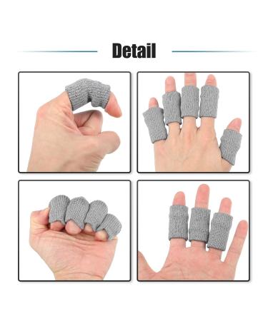 Buy VOCOSTE 10 Pcs Breathable Finger Sleeves - Elastic Compression Thumb Braces for Arthritis & Trigger Finger Relief - Gray Quality Support - Buy Online on GoSupps.com
