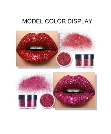 FREEORR Glitter Lip Kit - Long Lasting Waterproof Lipstick Set with Diamond and Metallic Finish in Red Color - Buy Online on GoSupps.com