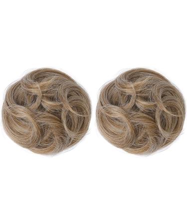 REECHO Space Bun Hair Pieces 2 PCS Mini Claw Clip in Messy & Cat Ears Fake Hair Bun Extensions Wig Accessory Updo Hairpieces for Women Girls (Pack of 2-3.5" Wavy Dark Blonde) Pack of 2 - 3.5" Wavy Dark Blonde - Buy Online on GoSupps.com