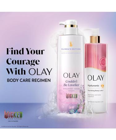 Olay Body Wash for Women Couldn't Be Lovelier Glinda's Edition Intensely Hydrating & Renewing Pro-Hyaluronic Acid Serum & Vitamin B3 All Skin Types Raspberry & Bubbles Scent 20 fl oz (Pack of 2) - Buy Online on GoSupps.com