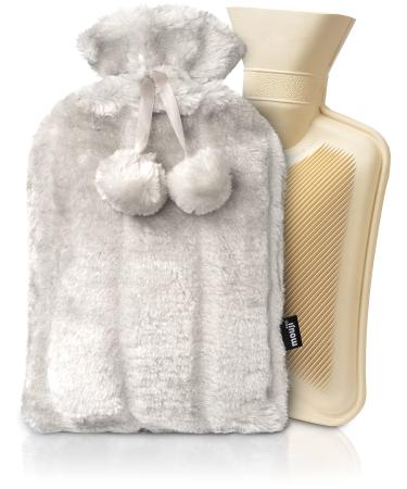 Mouji Premium hot bottle with warm cover fluffy 2l |Thermophor |Heat bottles warm bottle |Heat bottles bed bottle for adults heat bag |Hot Water Bag Hot Water Bottle