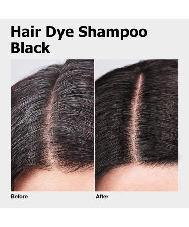 Hair Dye Shampoo 3 in 1 - Instant Black Color Semi-Permanent & Easy to Use for Home & Salon - 16.9 FL OZ - Buy Online on GoSupps.com