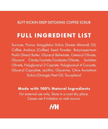 Natural Coffee Scrub for Feet & Body - Exfoliator with Vitamin E & Orange Peel | Handmade Heroes - Buy Online on GoSupps.com