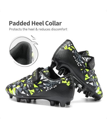 DREAM PAIRS Football Boots for Kids | Breathable Boys & Girls Soccer Shoes | Unisex Indoor & Outdoor Training Shoes - 28.5 EU Black Neon Green - Buy Online on GoSupps.com