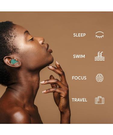 Buy Aurora Silicone Ear Plugs Soundbloc - 6 Pairs for Sleep | Moldable Soft Reusable Noise Reduction Earplugs (Size S/M) - International Shipping Available - Buy Online on GoSupps.com