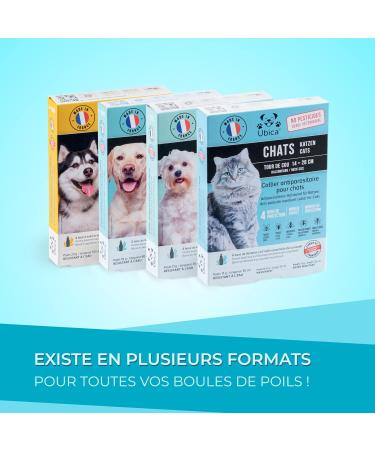 Ubica Flea Cat Collar and Tick collar for cats - Formula based on organic essential oils of Citronella - safe and 100% WATERPROOF FREE 3 tick tweezers - Buy Online on GoSupps.com