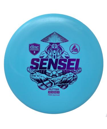 Discmania Active Base Sensei Disc Golf Putter - Stable Disc Flight, Frisbee Golf Disc (Colors May Vary) 165-170 grams