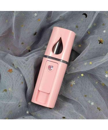 Jalzdieod 5X Portable Nano Mister Mini Steamer Atomization Eyelash Extensions with Mirror Pink - Buy Online on GoSupps.com