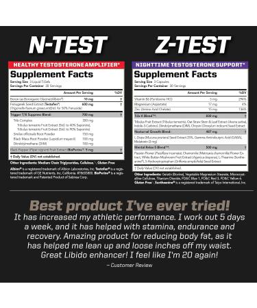 PMD Sports Flex Stack - Advanced 24-Hour Testosterone Booster for Lean Muscle Growth Strength Recovery & Libido - Buy N-Test 600 & Z-Test Online - Buy Online on GoSupps.com