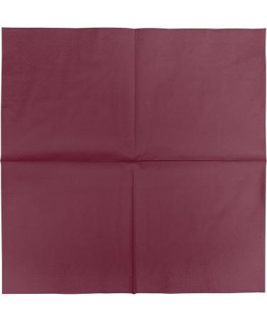 HEKU 100 Monochrome Napkins - 3-Layer 33x33cm | Highly Absorbent & Stylish Bordeaux | Uniform Quality for Events & Gastronomy | Practical 5-Pack - Buy Online on GoSupps.com