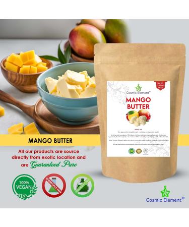 100% Pure Mango Butter - Unscented & Hexane-Free - Ideal for Soap & Lotion Recipes - Moisturizing with Vitamins A C & E - 4 Oz (Pack of 1 - Buy Online on GoSupps.com