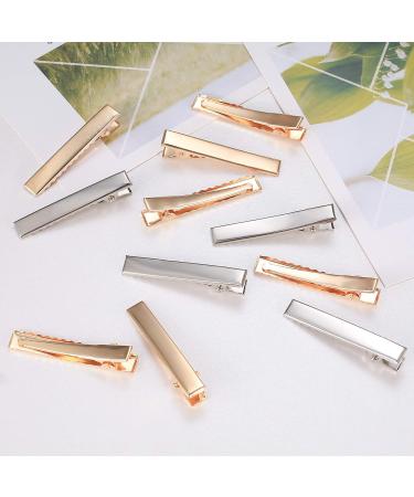 160 Pieces Metal Hair Clips Set Alligator Crocodile Clips for Hair Styling 45mm Curls Separation & Hairdresser Clamps Silver/Gold | Essential Hair Accessories for Women - Buy Online on GoSupps.com