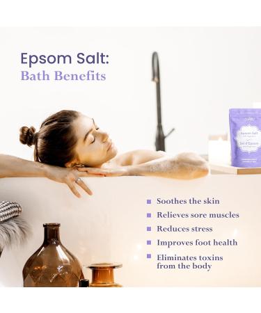 Alibi Scented Epsom Salt Bath - Honey & Lavender Epsom Salts 454G - Natural Magnesium Sulfate Crystals - Reaselable Bag 454 g (Pack of 1) - Buy Online on GoSupps.com