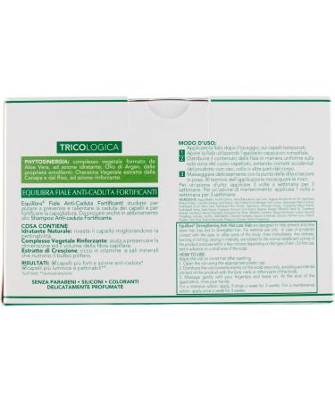 Equilibra Hair ampoules against hair loss strengthening to prevent and delay hair loss and to strengthen the hair based on aloe vera and argan oil 10 ampoules of 8 ml - Buy Online on GoSupps.com