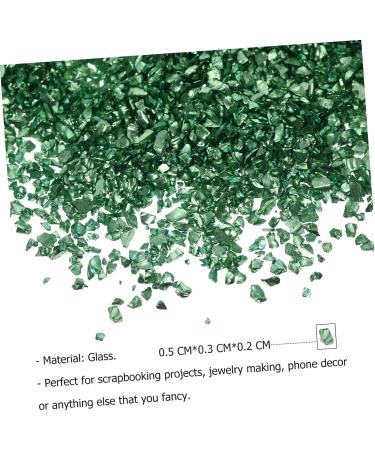 Beaupretty Metal Epoxy 1 Glass Chip 3d Manicure Amulet Metal Filler 0.5X0.3cm Green - Buy Online on GoSupps.com