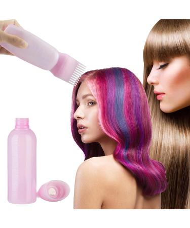 2pcs Pink Root Comb & Oil Applicator Bottle for Hair Treatment at Home - Buy Online on GoSupps.com