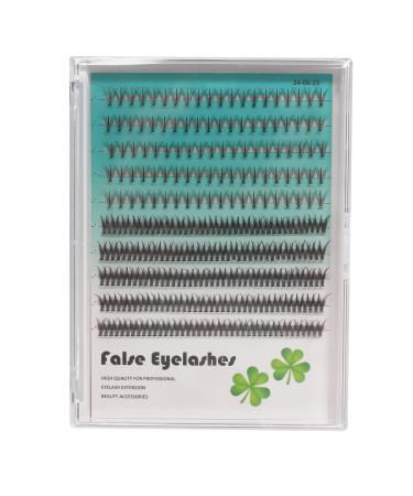 8-16mm To Choose 310 Clusters D Curl Flower Fairy Eyelashes Fishtail Eyelashes 2 Style Mixed Individual Extension Natural Soft False Eyelashes Cluster Grafting Eye Lashes (2 style 8 mm Mixed)