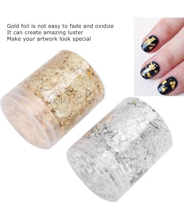 Nail DIY Foil Easy To Carry Nail Art Flakes Small Volume Good Condition Easy To Store Manicure Store Woman Beauty Salon for Home - Buy Online on GoSupps.com