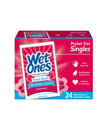 Wet Ones Antibacterial Singles 24 ct