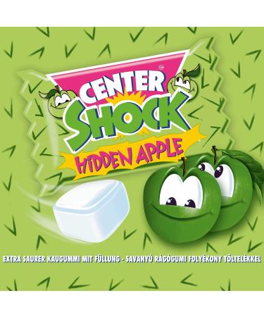 Center Shock Hidden Apple Chewing Gum - 100 Pack | Fruity Party Treats for Birthdays Pi atas & School - 400g - Buy Online on GoSupps.com