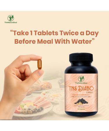 TheNaturaSoul TNS Diabo Herbal with Black Cumin & Fenugreek Seed Extract (60 Capsules 500 mg Each) for Energy & Immunity - Buy Online on GoSupps.com