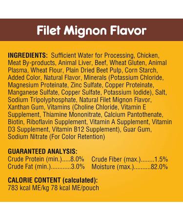 PEDIGREE Choice Cuts in Gravy Adult Wet Dog Food Variety Pack - 24 Pouches, Chicken, Beef, Filet Mignon - 3.5 oz Each - Buy Online on GoSupps.com
