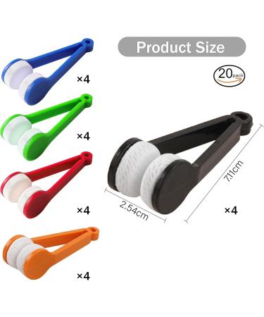 Buy Zlongron Mini Eyeglasses Lens Cleaner Set Soft Brush & Microfiber Wipes | 20 Pieces for 360 Clear Vision International Shipping Available - Buy Online on GoSupps.com
