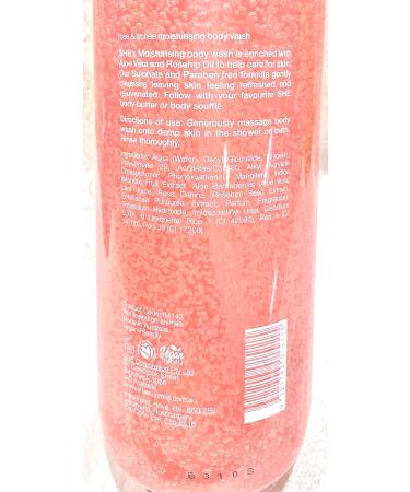 Om She Aromatherapy Rose & Lychee Shower Body Wash 33.8 oz - Nourishing Hydration Exotic Fragrance International Shipping Available - Buy Online on GoSupps.com