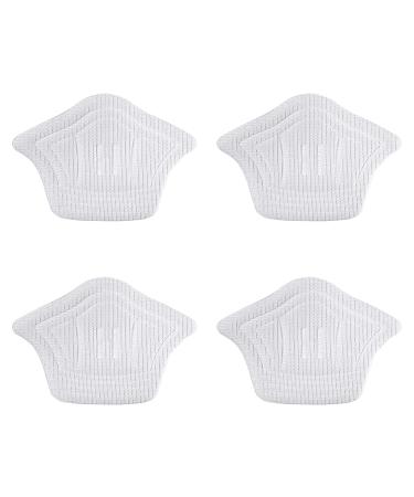Soimiss 2 pairs of sneaker heel cushion self -adhesive shoe inserts comfort heel holder pillow liner protection against friction bubbles heel gripes for women men white