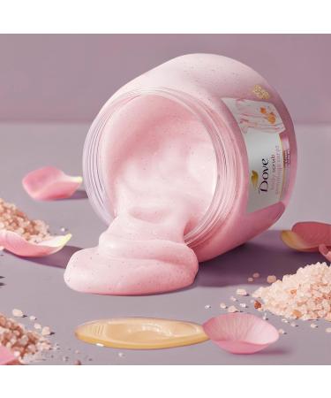 Dove Himalayan Salt & Rose Oil Body Scrub Exfoliates and Deeply Nourishes for Smooth Radiant Skin 15 oz Himalayan Salt & Rose Oil 15 Ounce (Pack of 1) - Buy Online on GoSupps.com