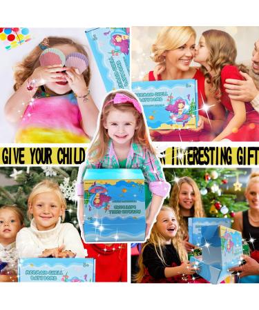 Mermaid Bath Bombs for Kids Girls - 6 Pcs Natural Fizzy Shell Bubble Bath Bomb Kit with Surprise Jewelry Toys - Perfect Christmas Easter Gift Set - Buy Online on GoSupps.com