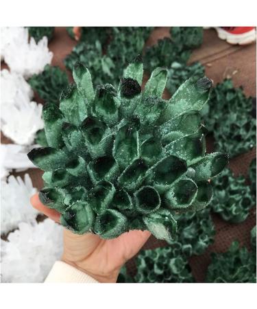 Natural Crystal Rough Crystal Cluster Natural Green Ghost Phantom Quartz Crystal Cluster Specimen Wedding Decoration Aquarium 300-400g - Buy Online on GoSupps.com