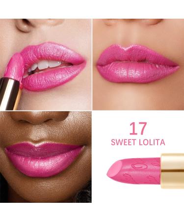 Oulac Lipstick - Metallic Gloss Finish Long-Lasting & Moisturizing Vegan Waterproof - Sweet Lolita Pink (4.3g) - Buy Online on GoSupps.com