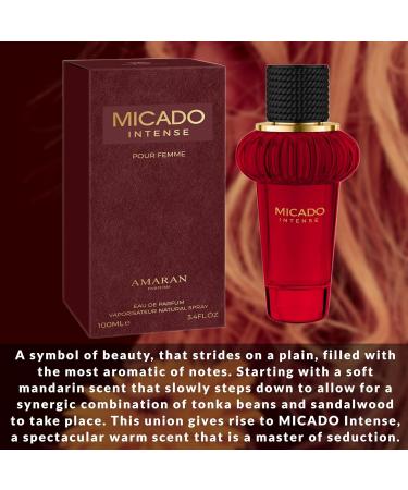 AMARAN Micado Intense Women s Eau de Parfum (EDP) 3.4 FL. Oz (100ml) Women s Perfume with Notes of Mandarin Orange Orange Blossom Tuberose Neroli Tonka Bean Sandalwood Marshmallow - Buy Online on GoSupps.com