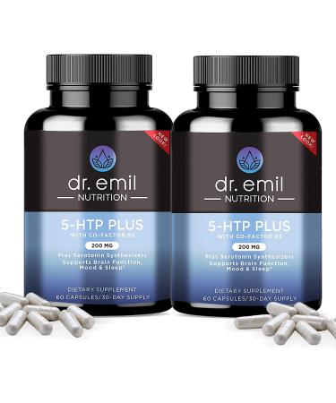 Dr. Emil Nutrition 5-HTP Plus 200 MG - Mood, Stress & Sleep Support - 60 Vegan Caps - Buy Online on GoSupps.com