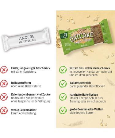 All Stars Oatcake Hafer-Riegel (Apple Pie) - 12 x 80g Energy Bar | Soft & Filling Oatmeal Snack | Ideal Meal Replacement - Buy Online on GoSupps.com
