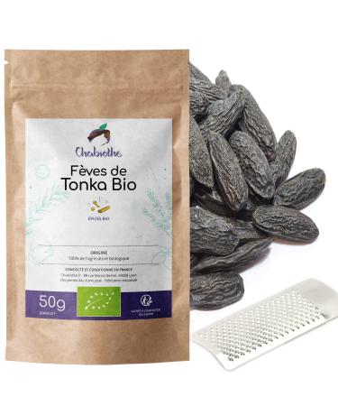 Chabioth Chabioth - Whole Organic Tonka Beans 50g + grater - certified organic - biodegradable bag