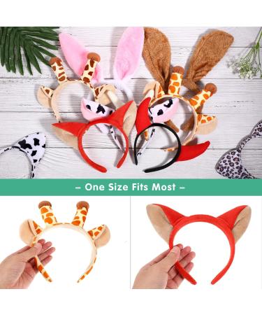 Buy Lurrose 9Pcs Plush Animal Headbands - Jungle Costume Accessories for Kids & Adults | Perfect for Birthdays Halloween & Christmas Parties - Buy Online on GoSupps.com