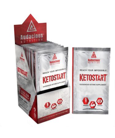 KetoStart | Exogenous Ketones Powder with Electrolytes | Caffeine Free | Tropical Flavor Electrolyte Powder for Energy Strength & Focus (10x Ketones Drink Mix Packets)