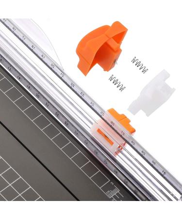 Firbon A4 Paper Cutter 12 Inch Titanium Paper Trimmer Scrapbooking Tool with Automatic Security Safeguard and Side Ruler for Craft Paper  Coupon  Label and Cardstock (Black) 1-black - Buy Online on GoSupps.com