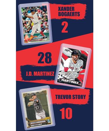 Boston Red Sox Baseball Cards: Alex Verdugo  Rafael Devers  Xander Bogaerts  J.D. martinez  Trevor Story  Bobby Dalbec  Enrique Hernandez  David Ortiz ASSORTED Trading Card and Wristbands Bundle - Buy Online on GoSupps.com
